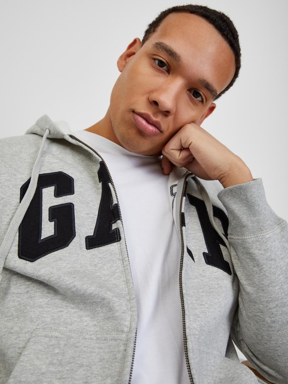 GAP Mikina GAP logo fleece zip