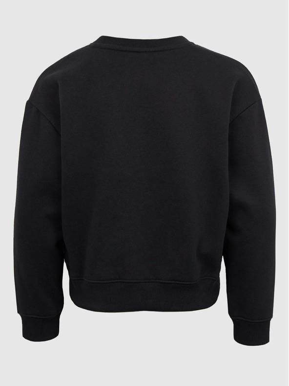 GAP Detská mikina s logom a fleece GAP