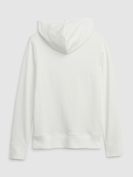 GAP Detská mikina s logom a fleece GAP
