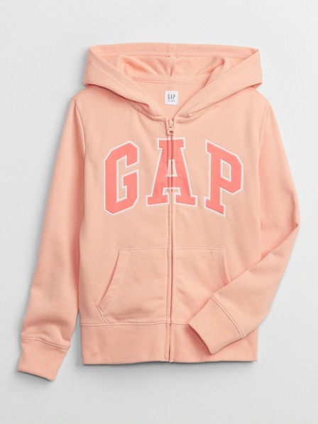 GAP Detská mikina s logom a fleece GAP