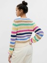 GAP Háčkovaný sveter s pruhmi GAP