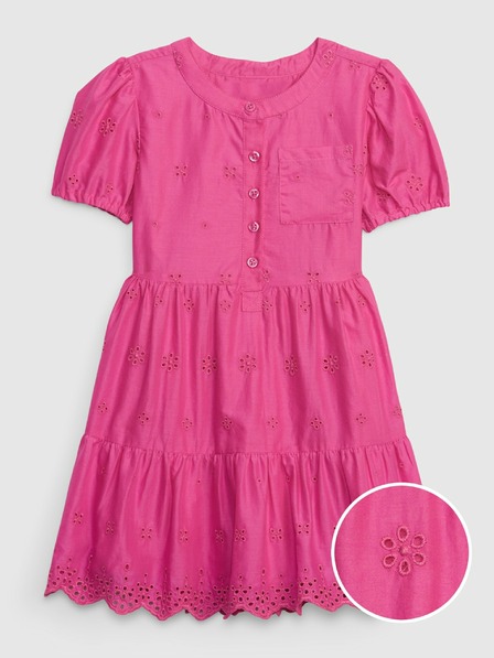 GAP Baby šaty s madeirou GAP