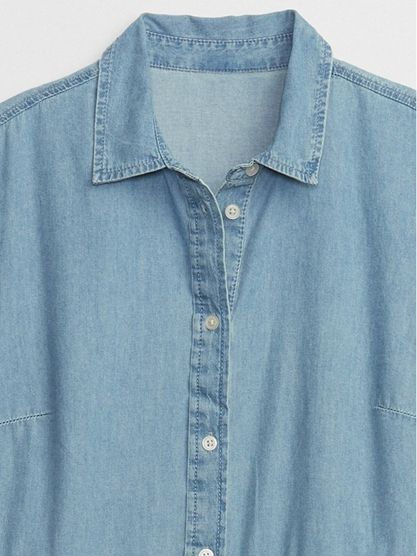 GAP Džínsové šaty s volánmi GAP