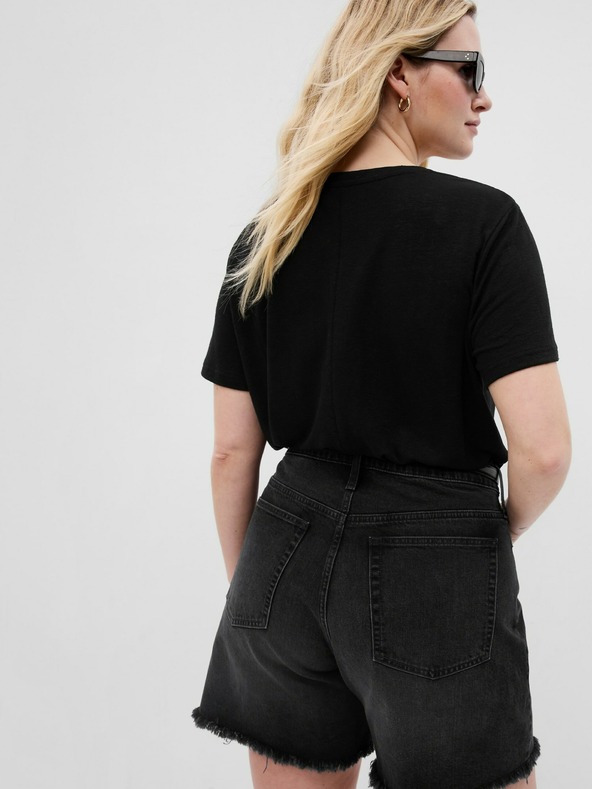 GAP Ľanové tričko s krátkym rukávom GAP