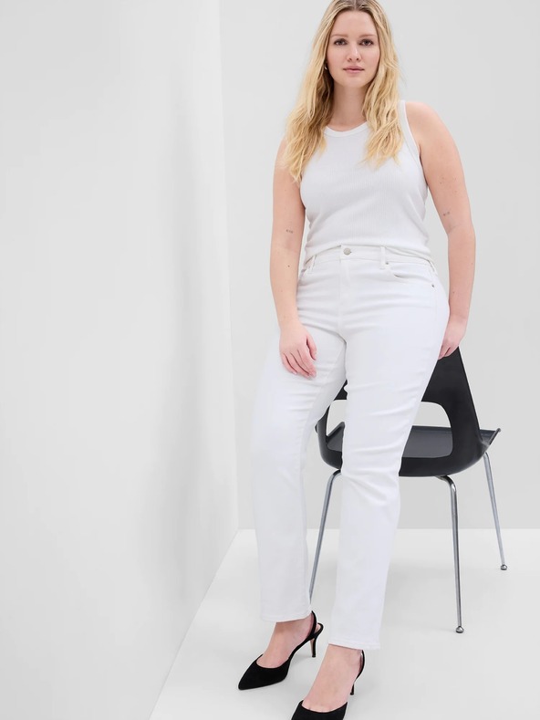 GAP Džínsy straight Mid Rise Classic GAP