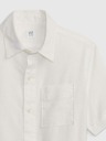 GAP Detská ľanová košeľa oxford GAP