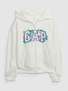 GAP Detská mikina s logom a fleece GAP
