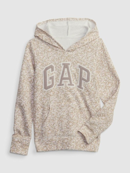 GAP Detská mikina s logom a fleece GAP