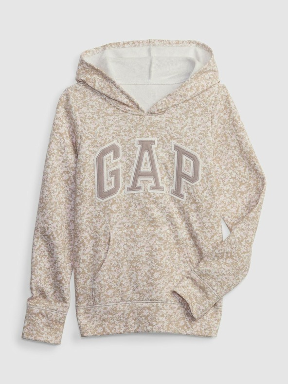 GAP Detská mikina s logom a fleece GAP