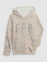GAP Detská mikina s logom a fleece GAP