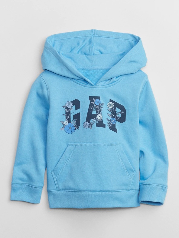 GAP Detská mikina s logom a fleece GAP