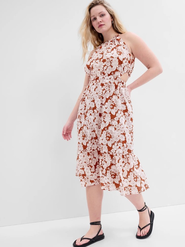 GAP Vzorované midi šaty GAP