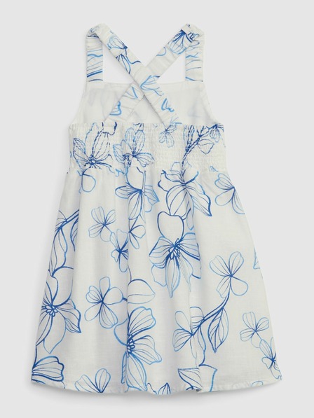 GAP Detské ľanové šaty GAP