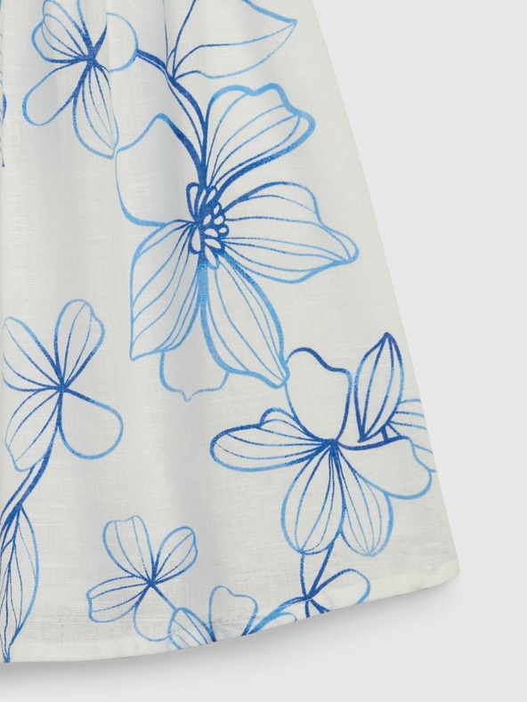 GAP Detské ľanové šaty GAP