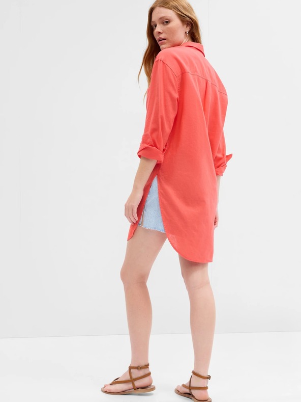 GAP Ľanová dlhá košeľa GAP