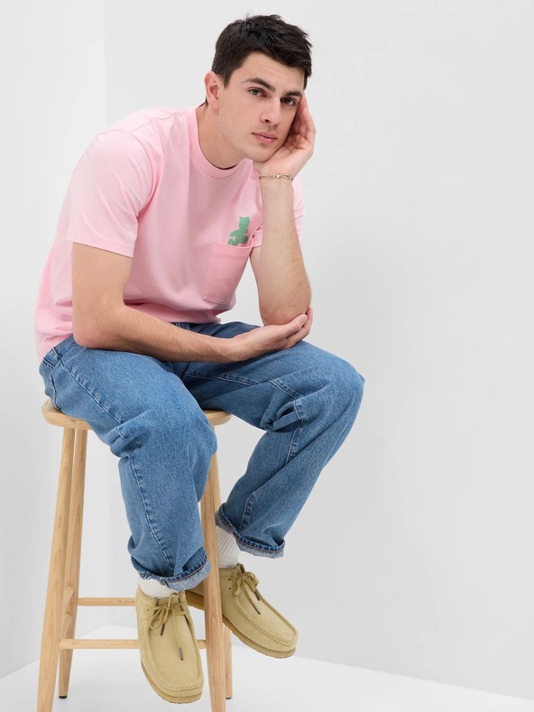 GAP Tričko s medvedíkom Unisex GAP