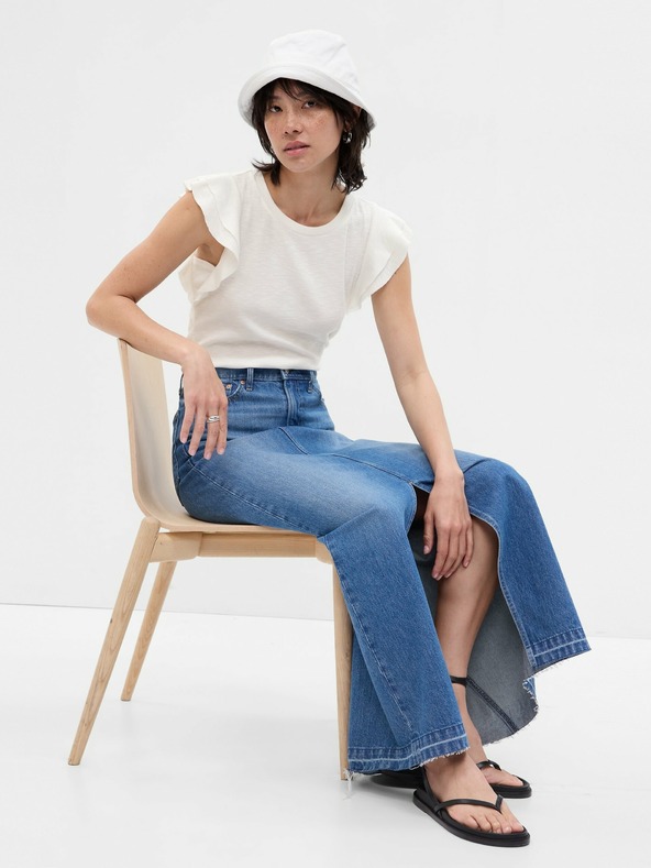 GAP Tričko s volánovými rukávmi GAP