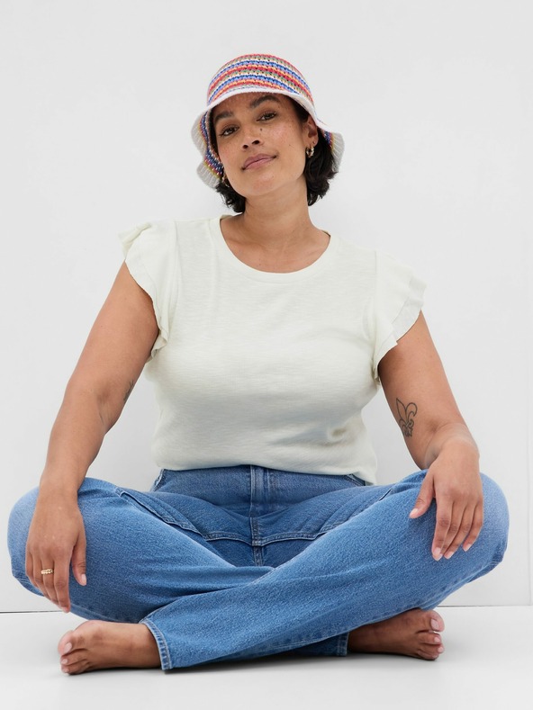 GAP Tričko s volánovými rukávmi GAP