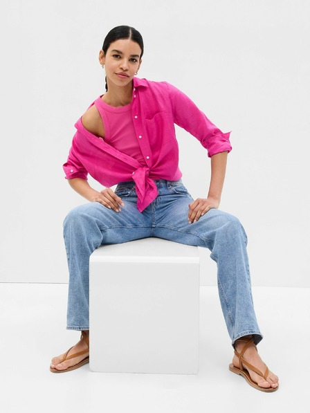 GAP Ľanová košeľa boyfriend GAP