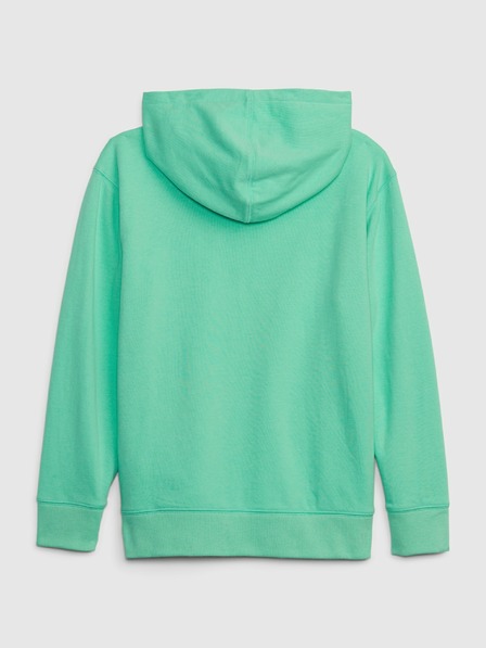 GAP Detská mikina s logom a fleece GAP