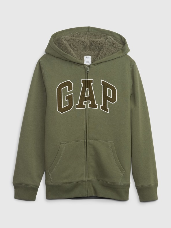 GAP Detská zateplená mikina s logom GAP