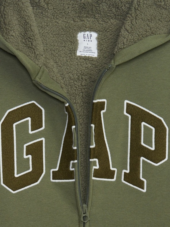 GAP Detská zateplená mikina s logom GAP