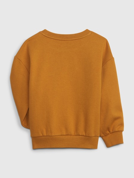 GAP Detská mikina s logom a fleece GAP
