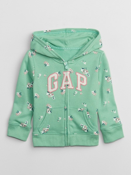 GAP Detská mikina s logom a fleece GAP