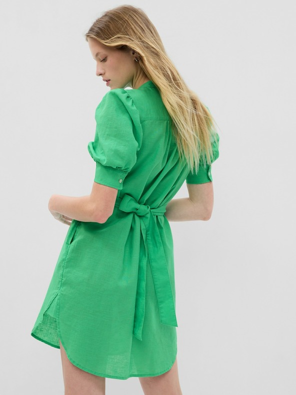 GAP Ľanové mini šaty GAP