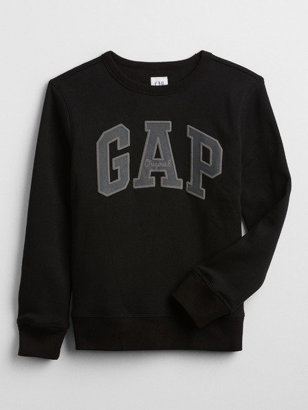 GAP Detská mikina s logom a fleece GAP