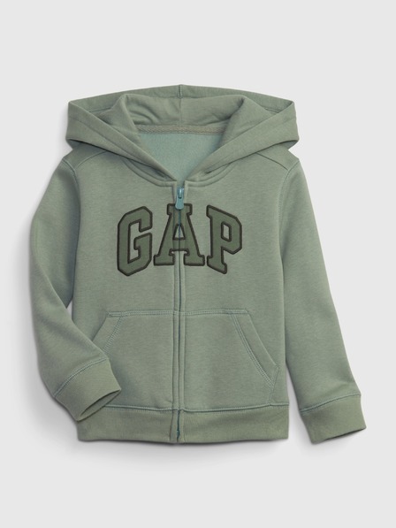 GAP Detská mikina s logom a fleece GAP