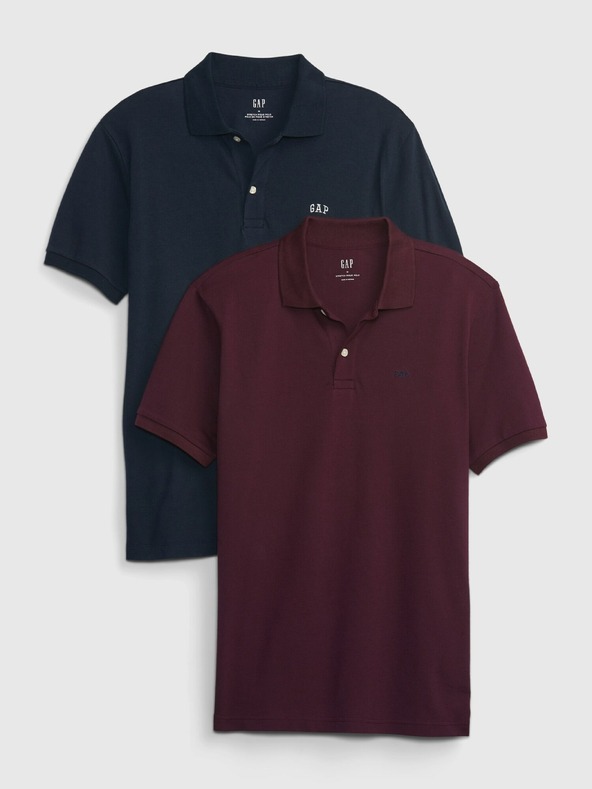 GAP Polo tričko logo piqué 2 ks GAP