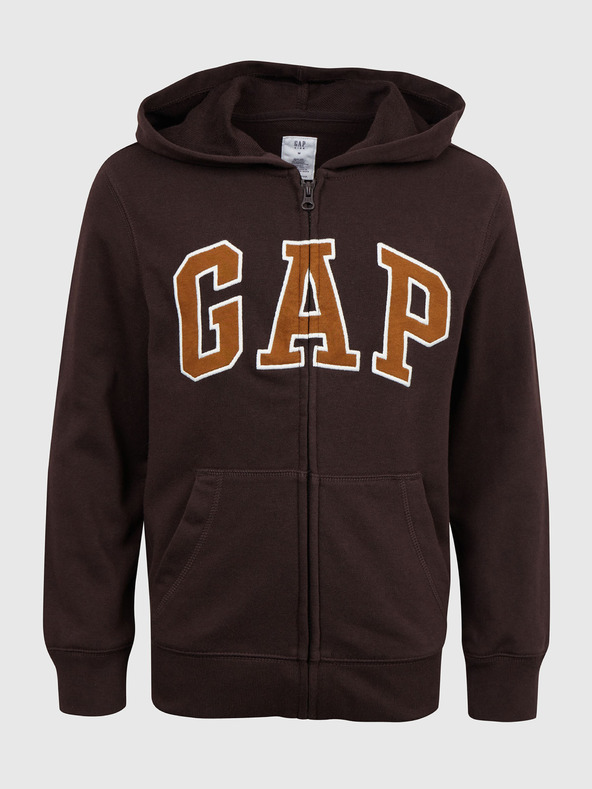 GAP Detská mikina zips a logo GAP