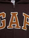 GAP Detská mikina zips a logo GAP
