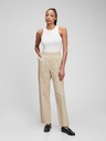 GAP Nohavice khaki high rise GAP