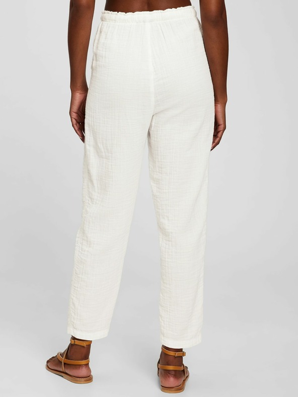 GAP Bavlnené nohavice high rise GAP