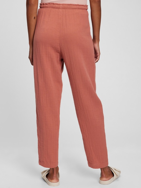 GAP Bavlnené nohavice high rise GAP