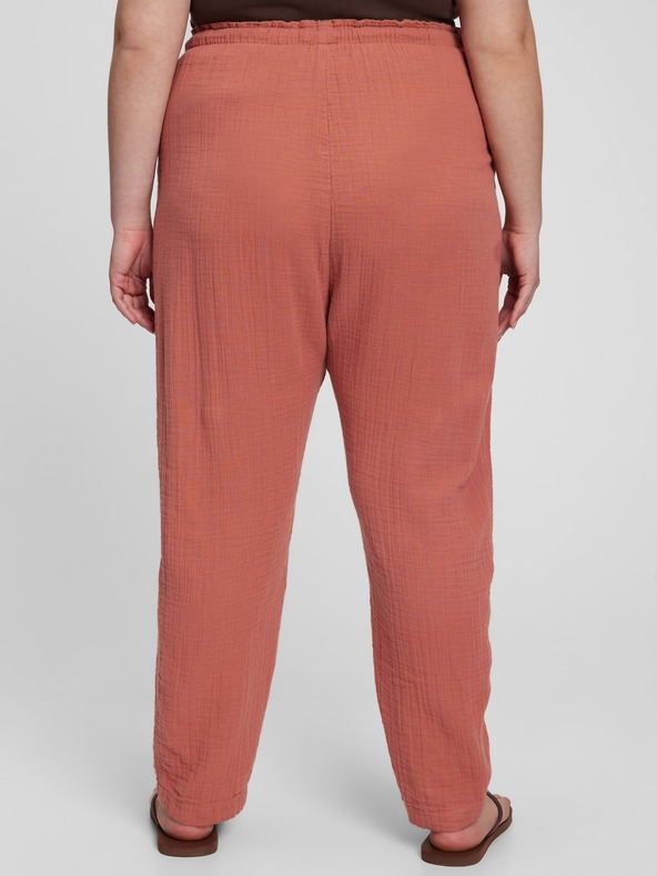 GAP Bavlnené nohavice high rise GAP