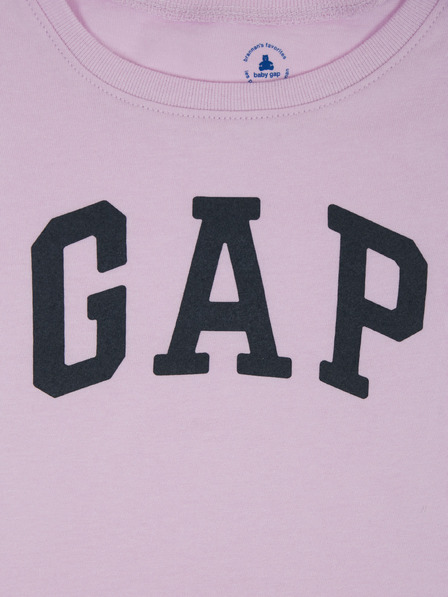 GAP Detské tričko s logom a kvetmi GAP