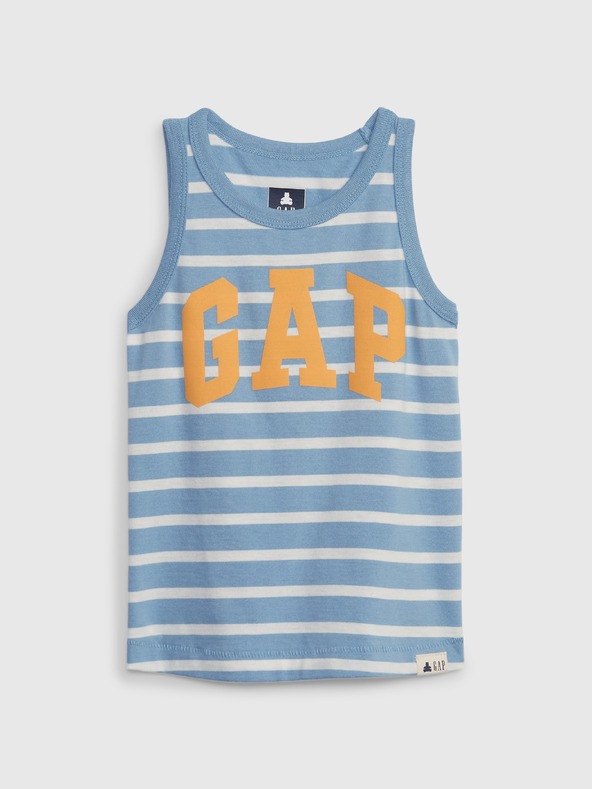 GAP Detský pásikavý top s logom GAP