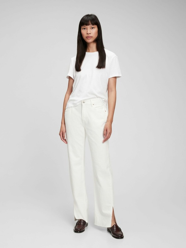 GAP Džínsy loose Mid Rise '90s Split-Hem GAP