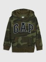 GAP Detská mikina s logom a fleece GAP
