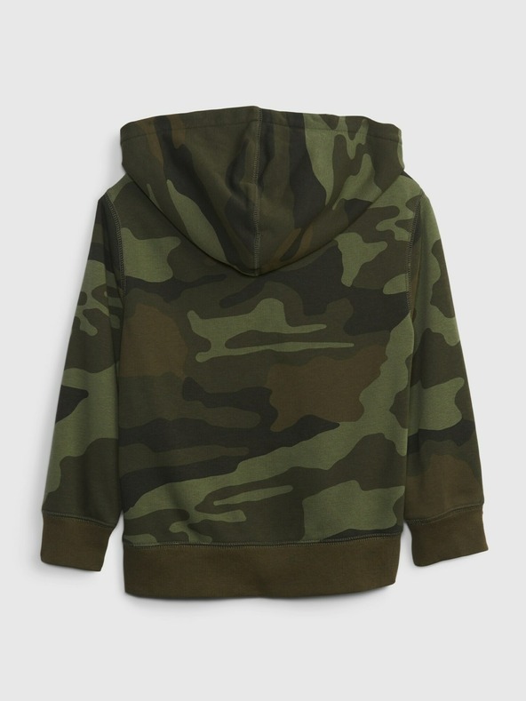 GAP Detská mikina s logom a fleece GAP