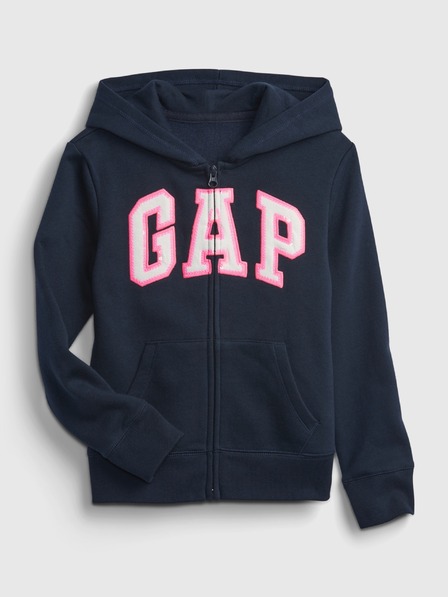 GAP Detská mikina s logom a fleece GAP