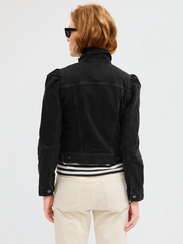 GAP Džínsová bunda s naberanými rukávmi GAP