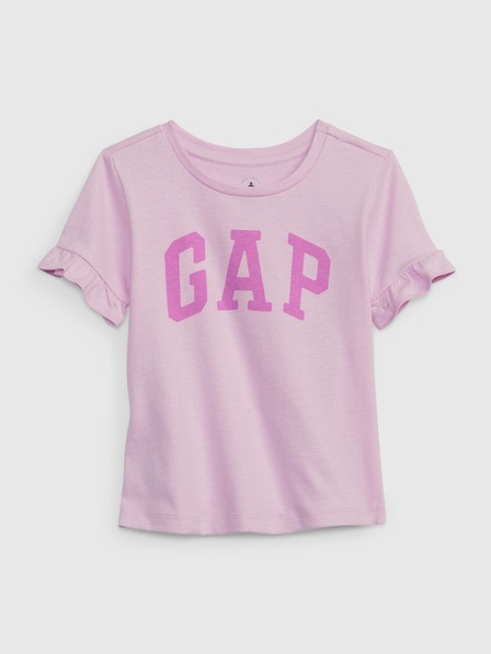 GAP Baby tričko s logom GAP a volánikmi