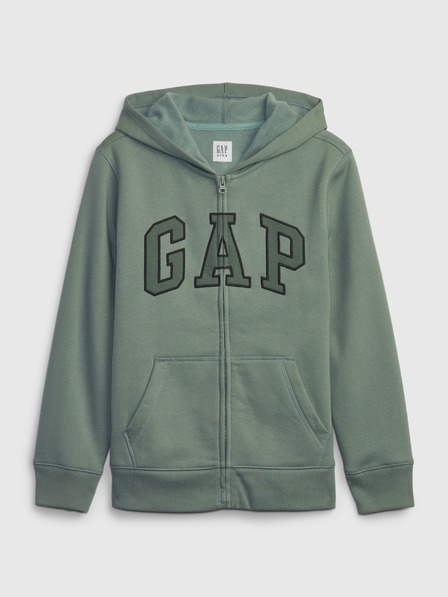 GAP Detská mikina s logom a fleece GAP