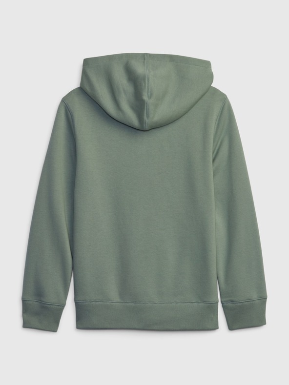 GAP Detská mikina s logom a fleece GAP