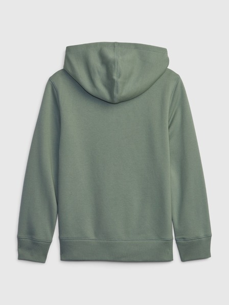 GAP Detská mikina s logom a fleece GAP