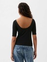 GAP Tričko s lodičkovým výstrihom crop GAP